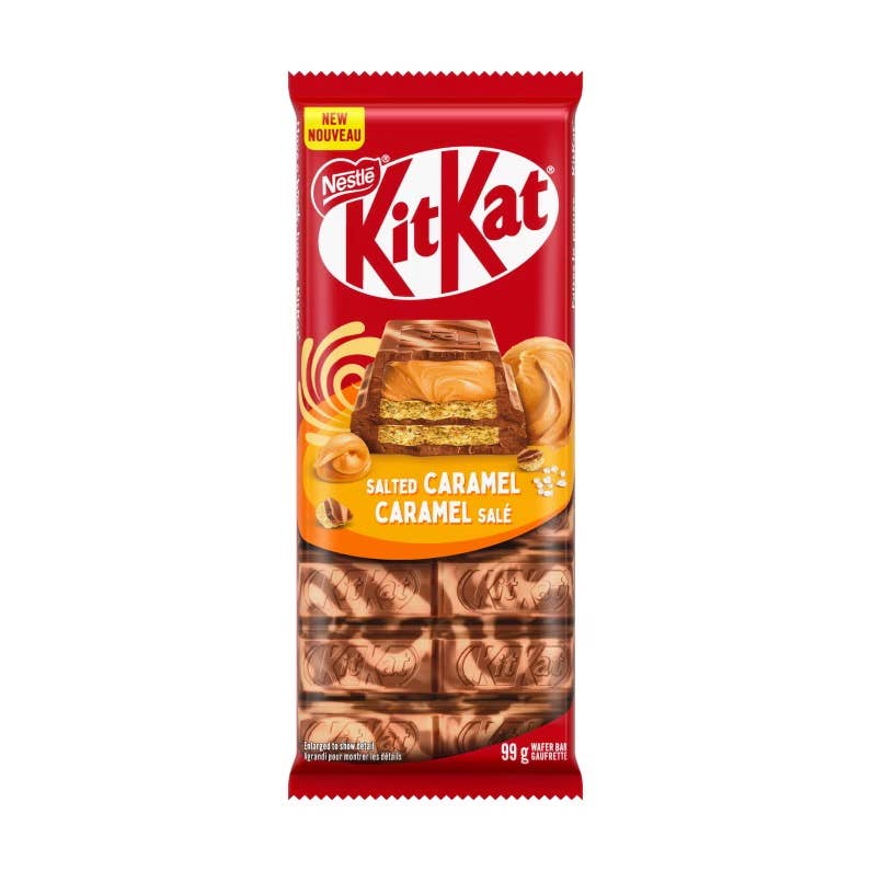 Nestle KitKat Salted Caramel Wafer Bar, 99g