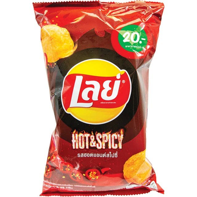 Lay's Hot & Spicy Flavor Chips 48g (Thailand)