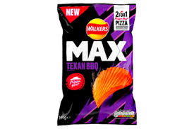 Walkers Max Texan BBQ Flavored From The UK