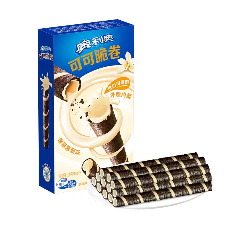 Exotic Oreo - Crisp Roll Vanilla Mousse Wafers 50G (China)
