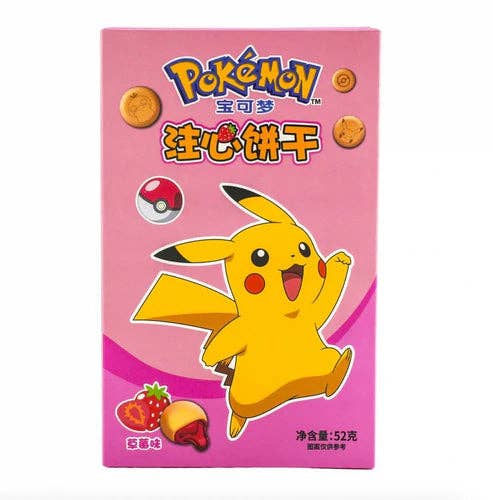 Pokemon Biscuit Strawberry Cookies 52g