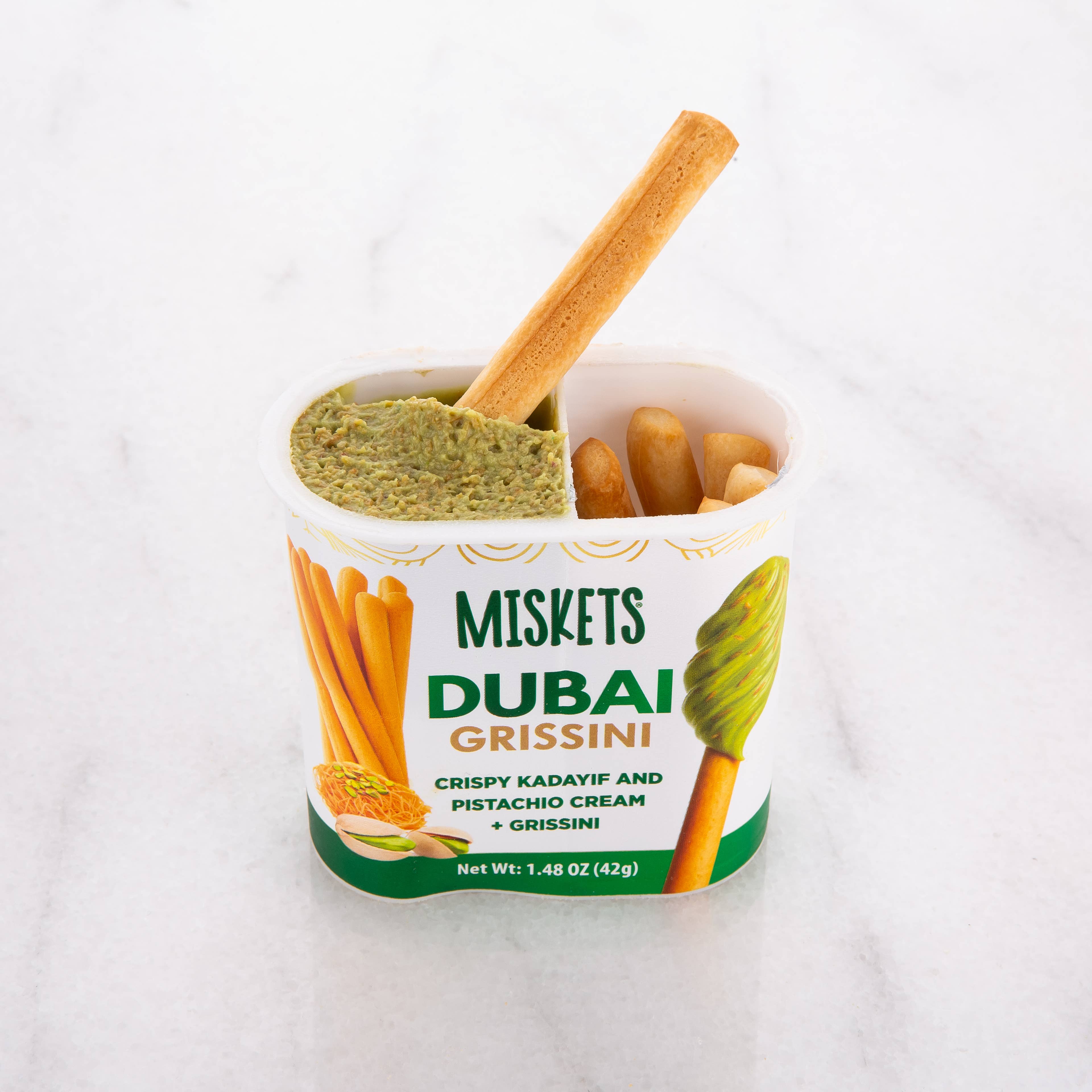 Dubai Cream Spread with Pistachio & Breadstick